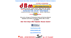 Desktop Screenshot of dbmproaudio.com